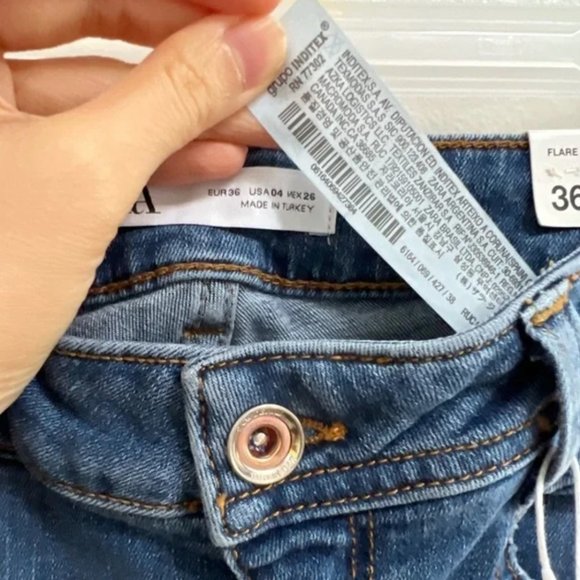 Zara Flare Jeans US 4 - Picture 4 of 6
